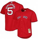 Men's Boston Red Sox #5 Nomar Garciaparra Red Cooperstown Collection Authentic Mitchell & Ness Jersey Dzhi,baseball caps,new era cap wholesale,wholesale hats